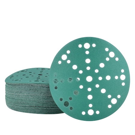 Legit Grit 6 inch Sand paper Disc, 49-Hole, 150 Grit, 50PK LG6-49150-50
